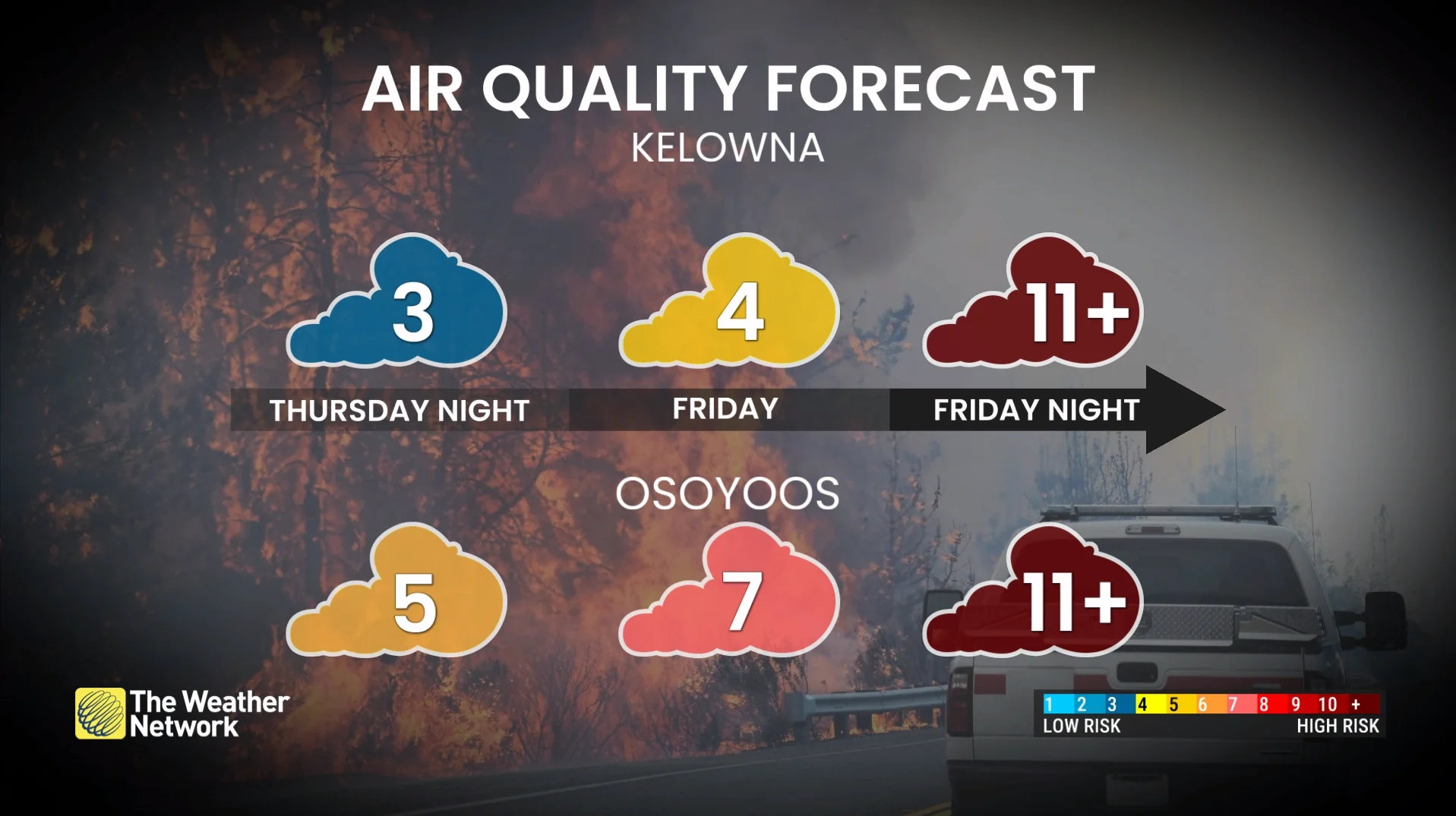 BC Air Quality Forecast Friday