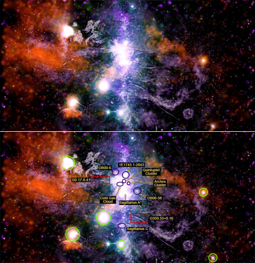 Galactic-Center-composite-NASA-CXC-UMass-QDWang-NRF-SARAO-MeerKAT