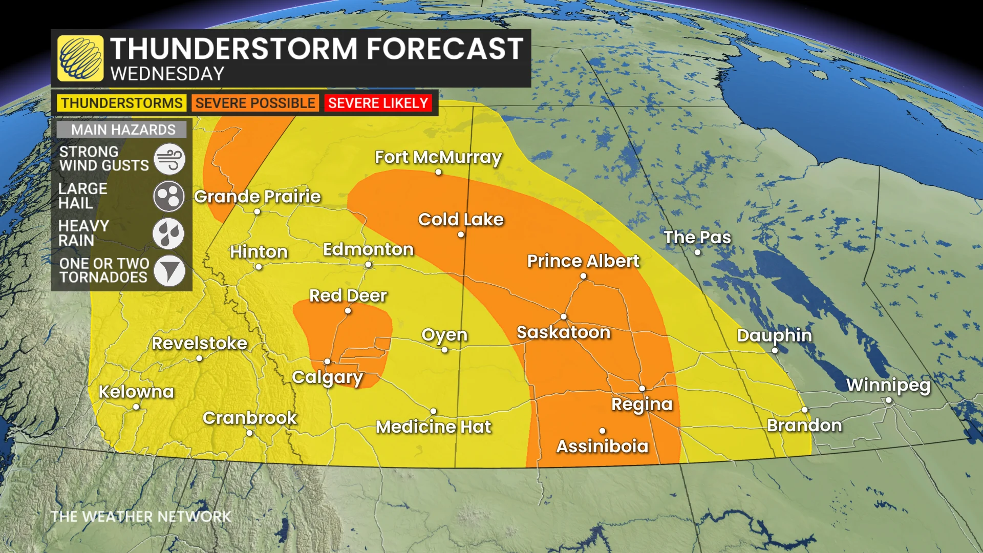 Baron - Prairie Wednesday storm risk - June 25