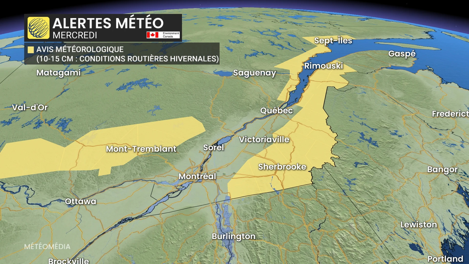 Avis météo à jour
