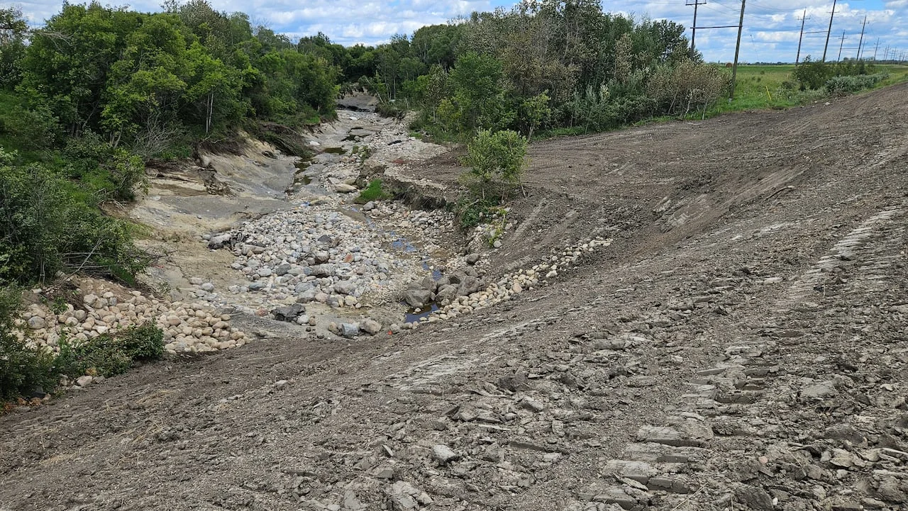 Flooding, Swan River, Manitoba, Rain, August 10, 2026. (Bill Gade/CBC)
