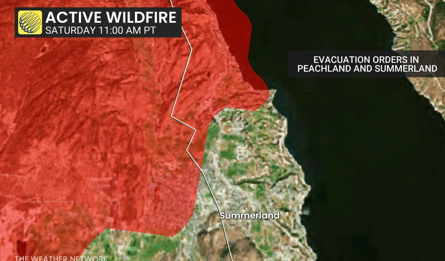 B.C. Bald Range/Summerland active wildfire Aug. 8