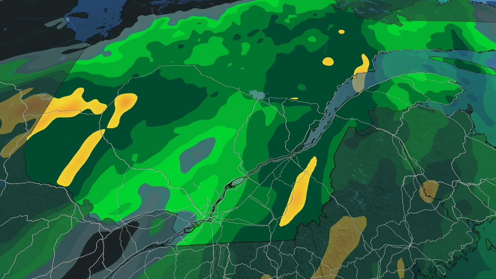 50-75 mm de pluie : une région particulièrement affectée