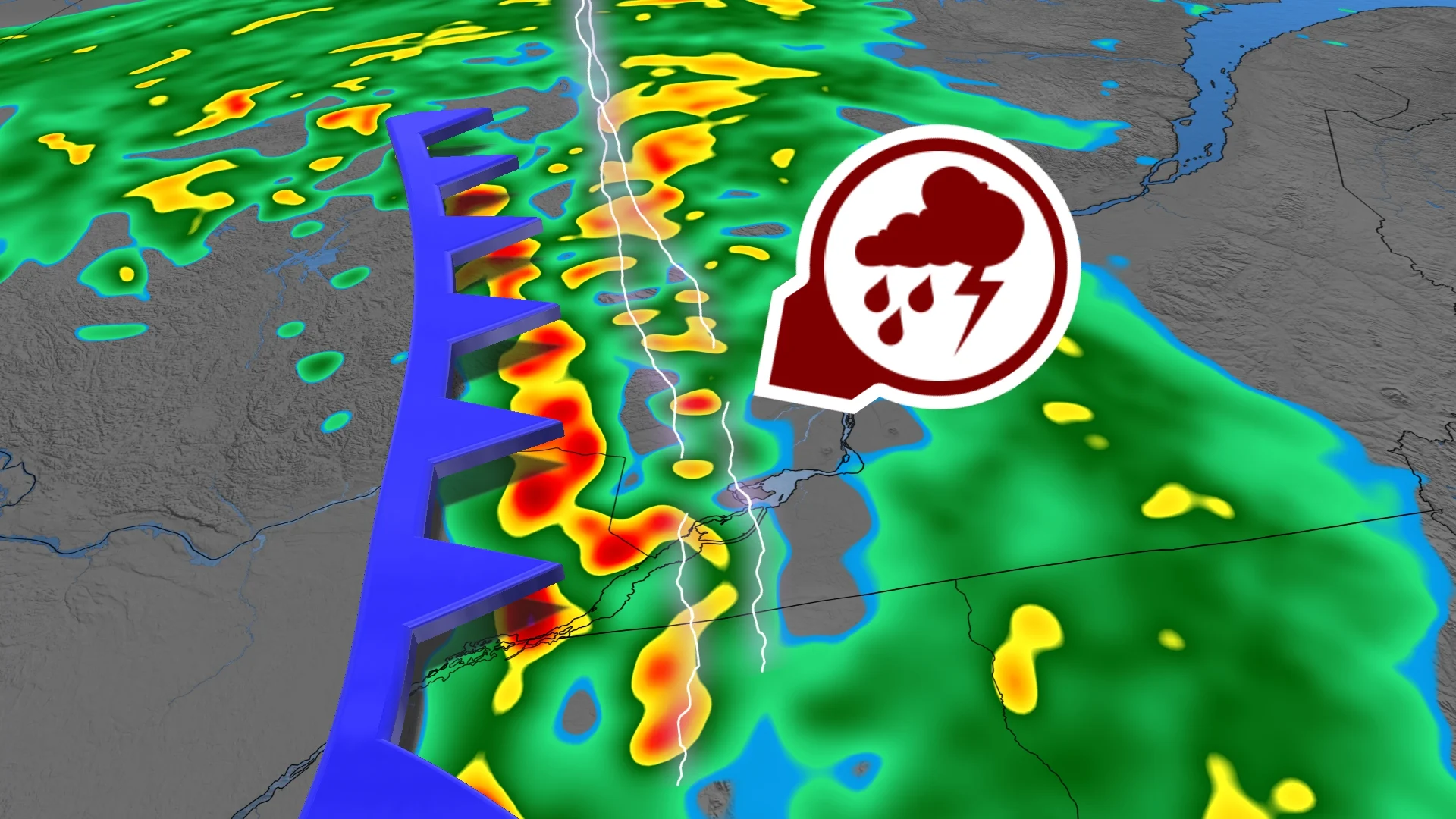 Orages violents au Québec : ça se poursuit en soirée