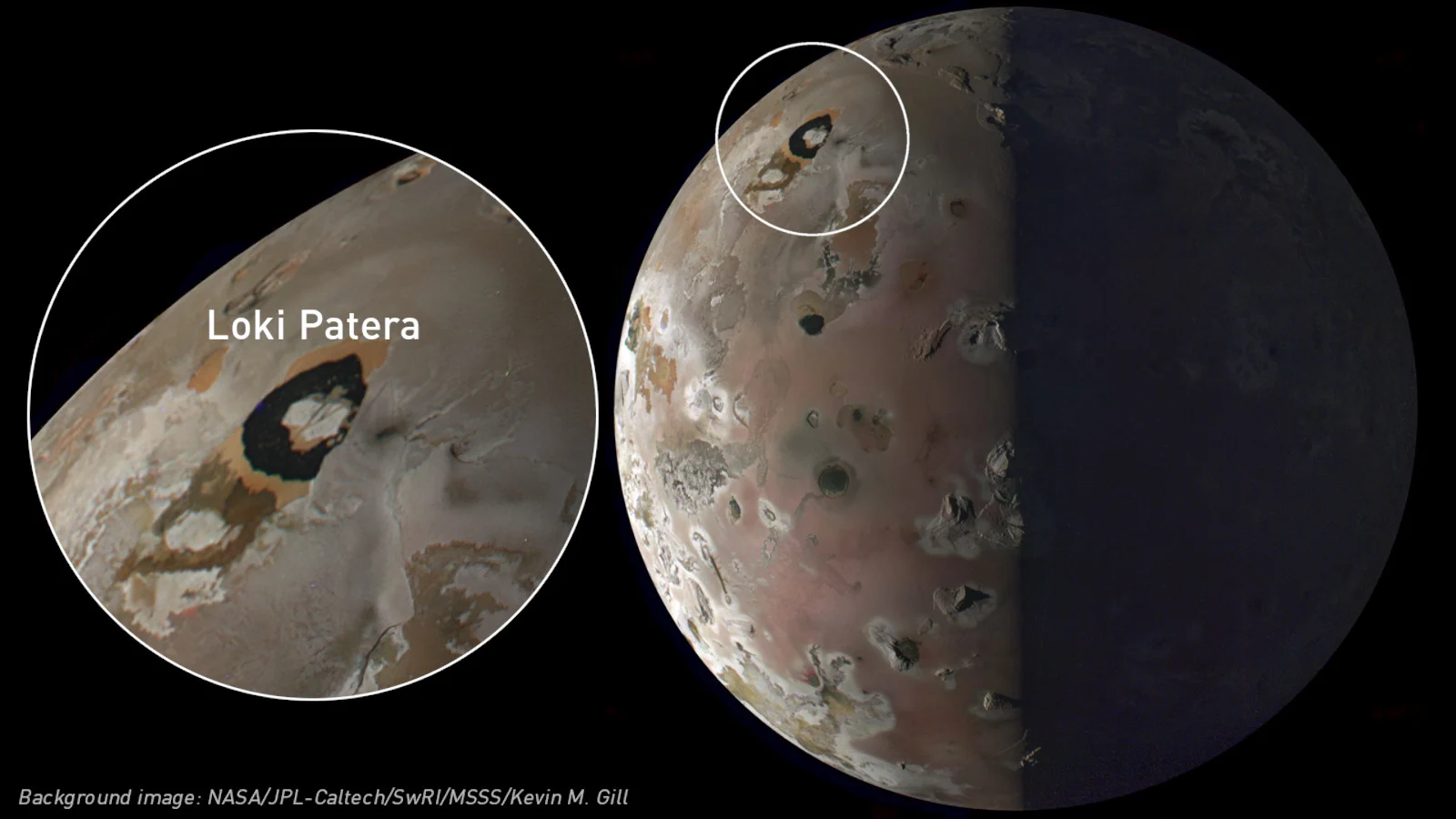 Io Loki Patera PJ57 - NASA JPL-Caltech SwRI MSSS Kevin M Gill