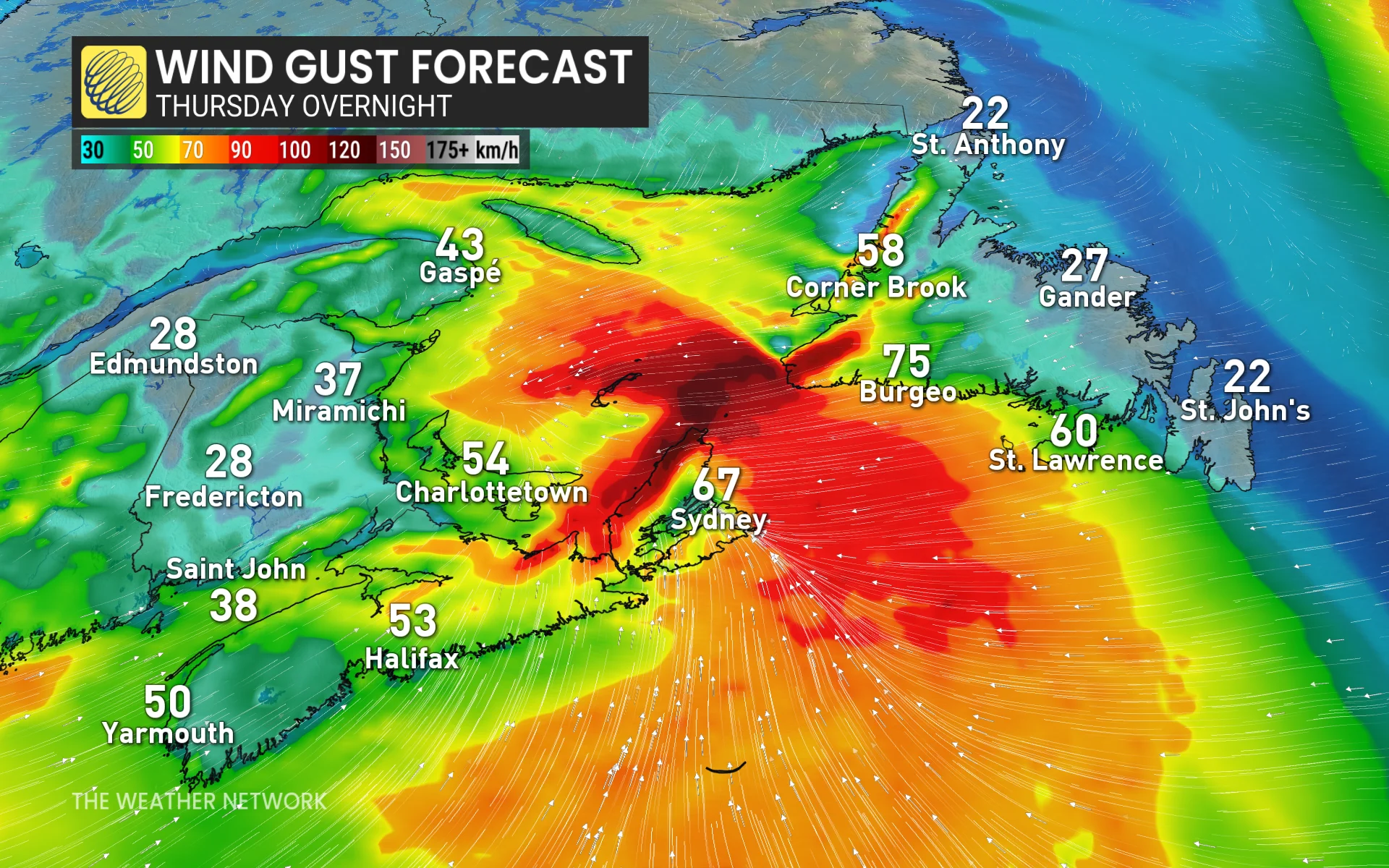 Baron - ATL Winds Thursday overnight - Feb12