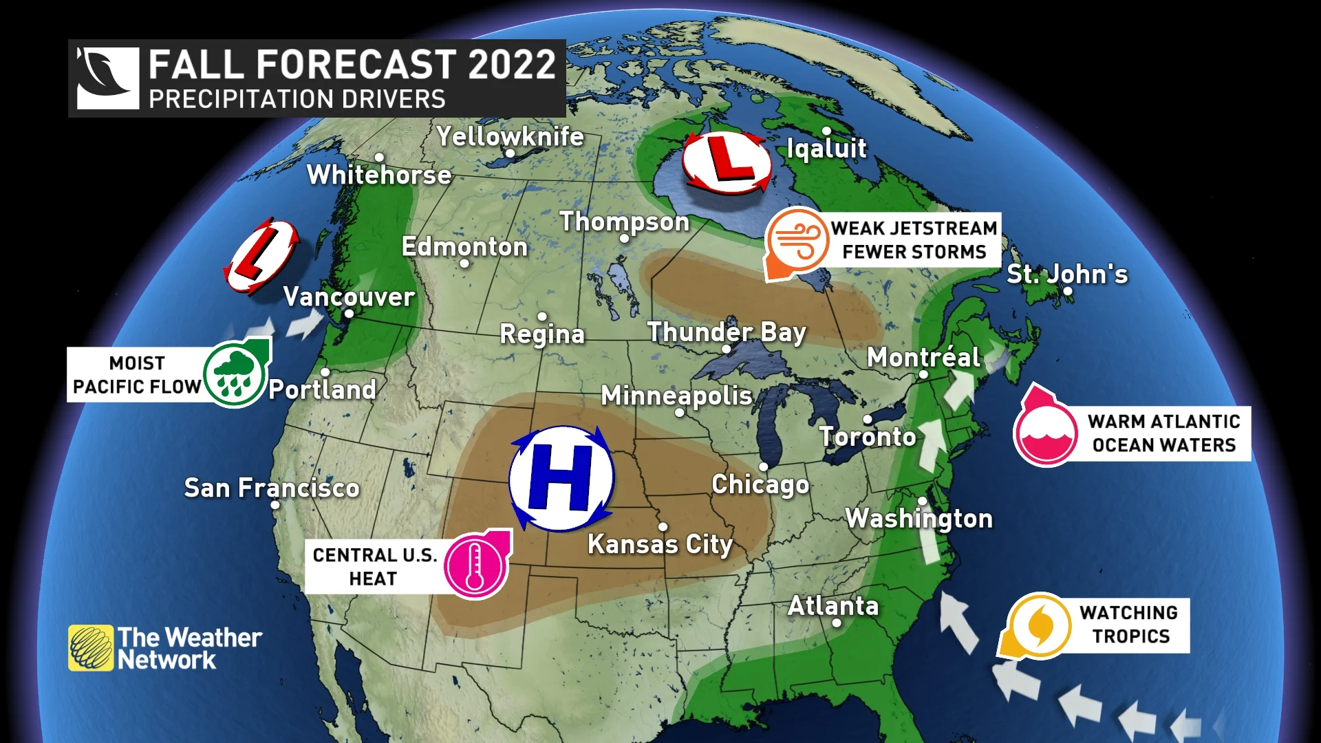 Canada's Fall Forecast 2022: Precipitation Drivers