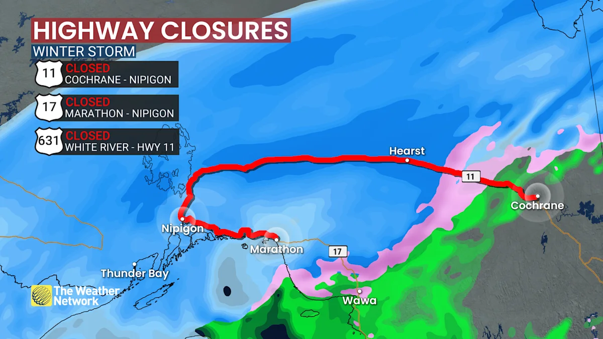 Avoid travel in northern Ontario as winter storm creates hazardous ...