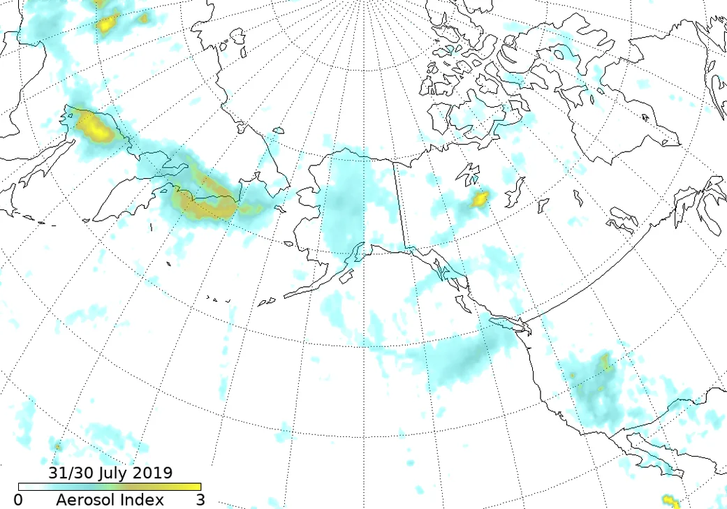 NASA aerosol index