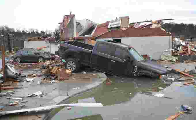 Reuters: Truck in Nashville tornado