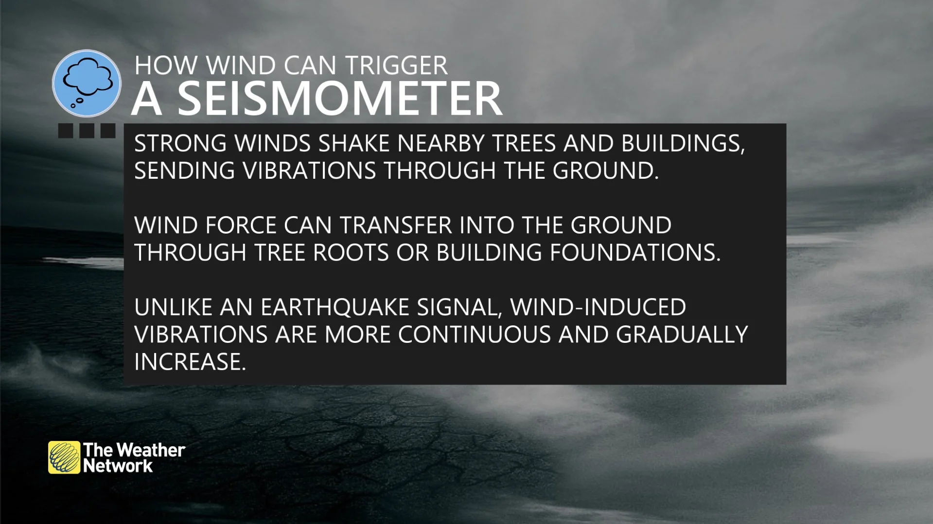 How wind can trigger a seismometer 