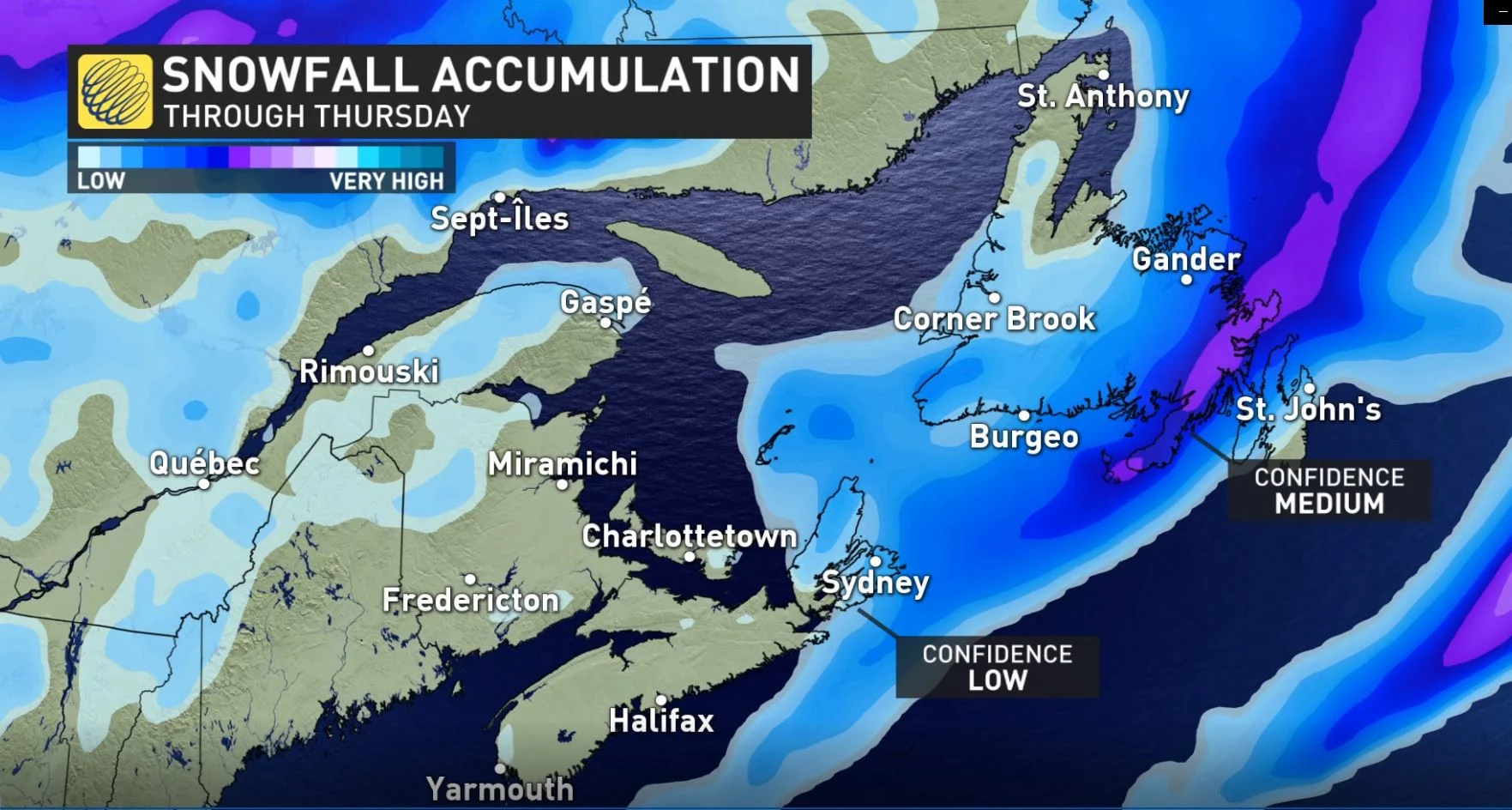 April 13, 2020 - Atlantic Canada Snow