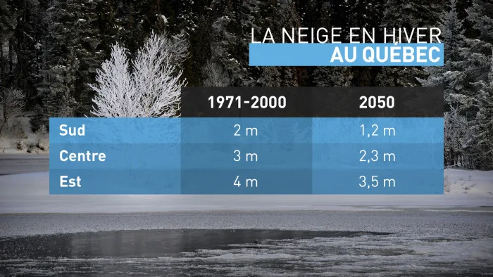 La neige en hiver au Québec