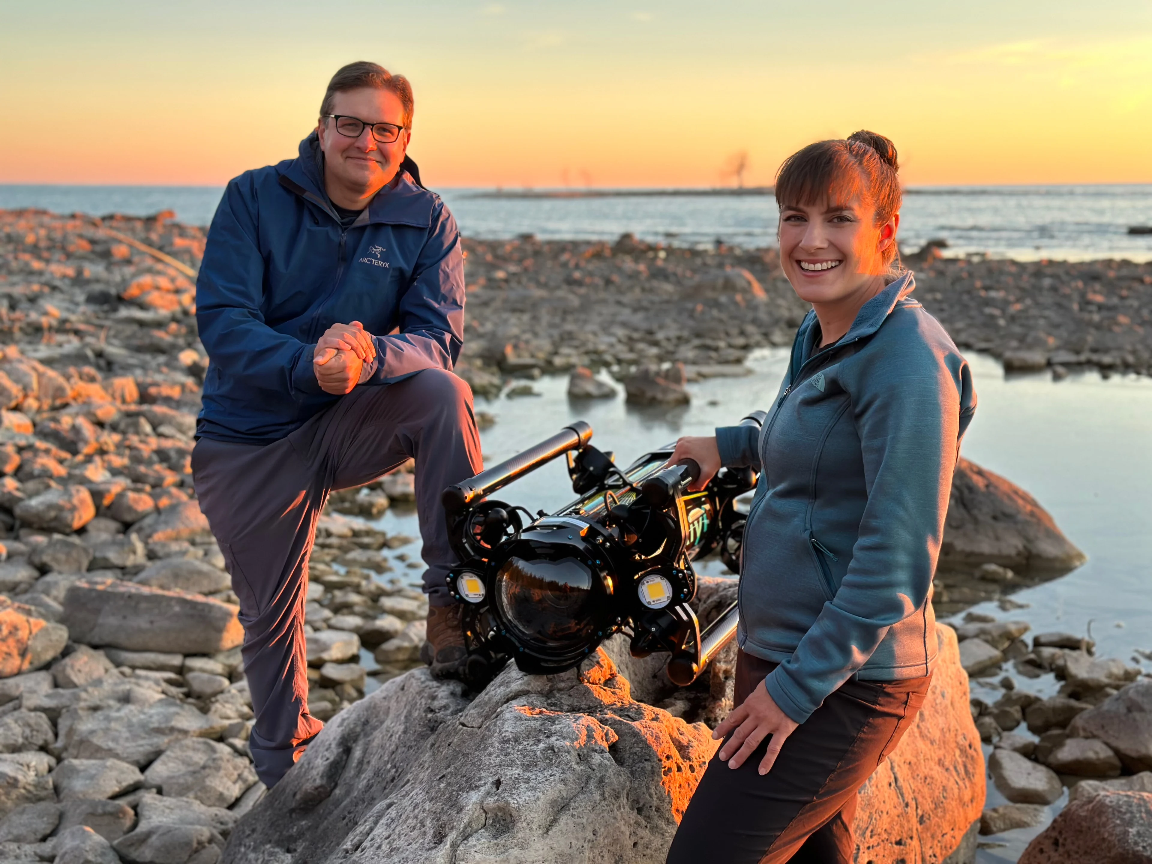 Filmmakers Zach Melnick and Yvonne Drebert made discovery of Africa shipwreck in Lake Huron (Submitted)