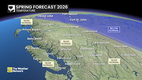 Canada S 2026 Spring Forecast The Weather Network Baron BC Temp SpringFX 2026 