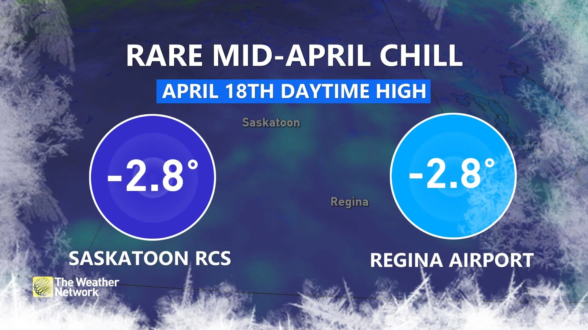 April 18 chill Saskatoon, Regina, Sask. April 20