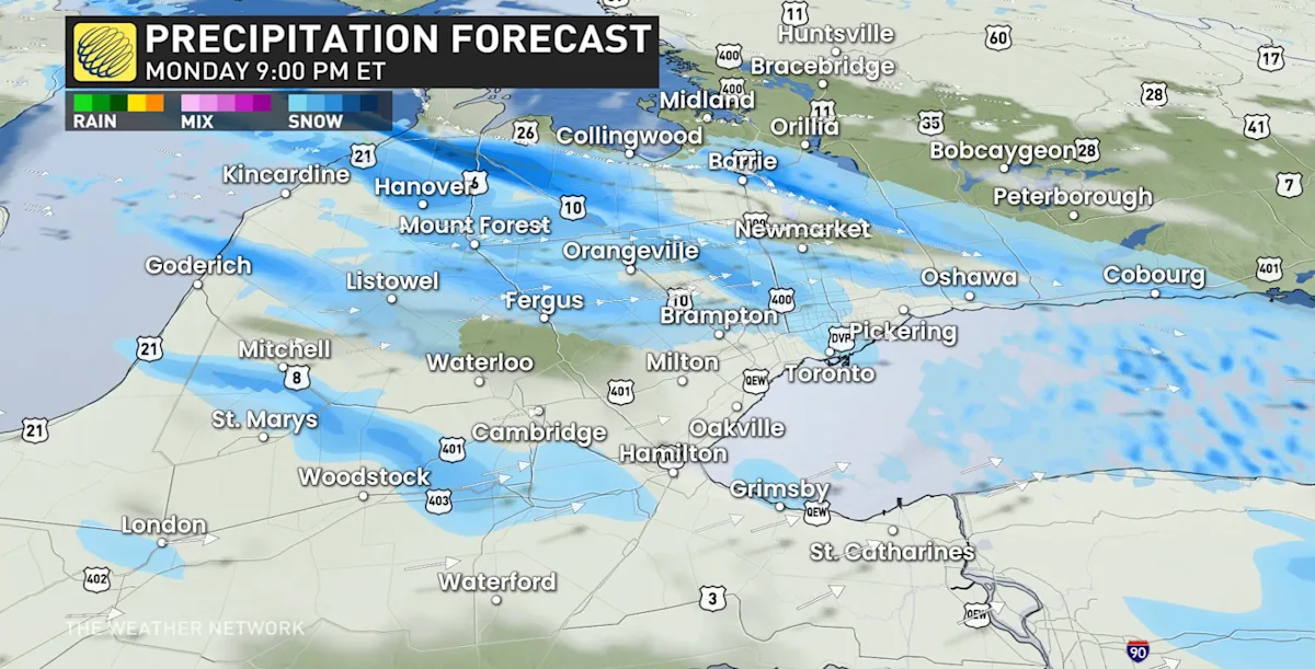 Dangerous lake-effect snow squalls sweep across southern Ontario - The ...
