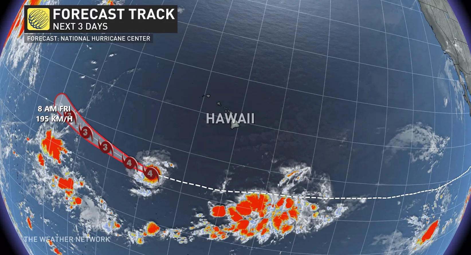 Hurricane Dora forecast track Aug 9 2023