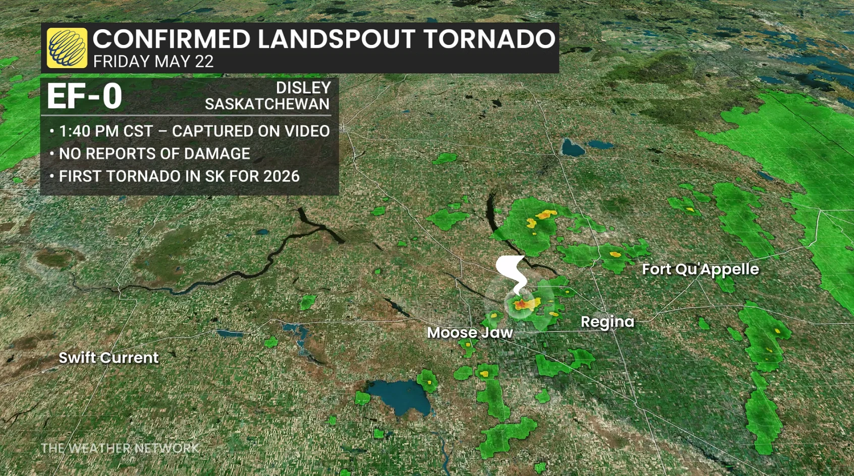 Saskatchewan May 22 EF0 tornado confirmation.