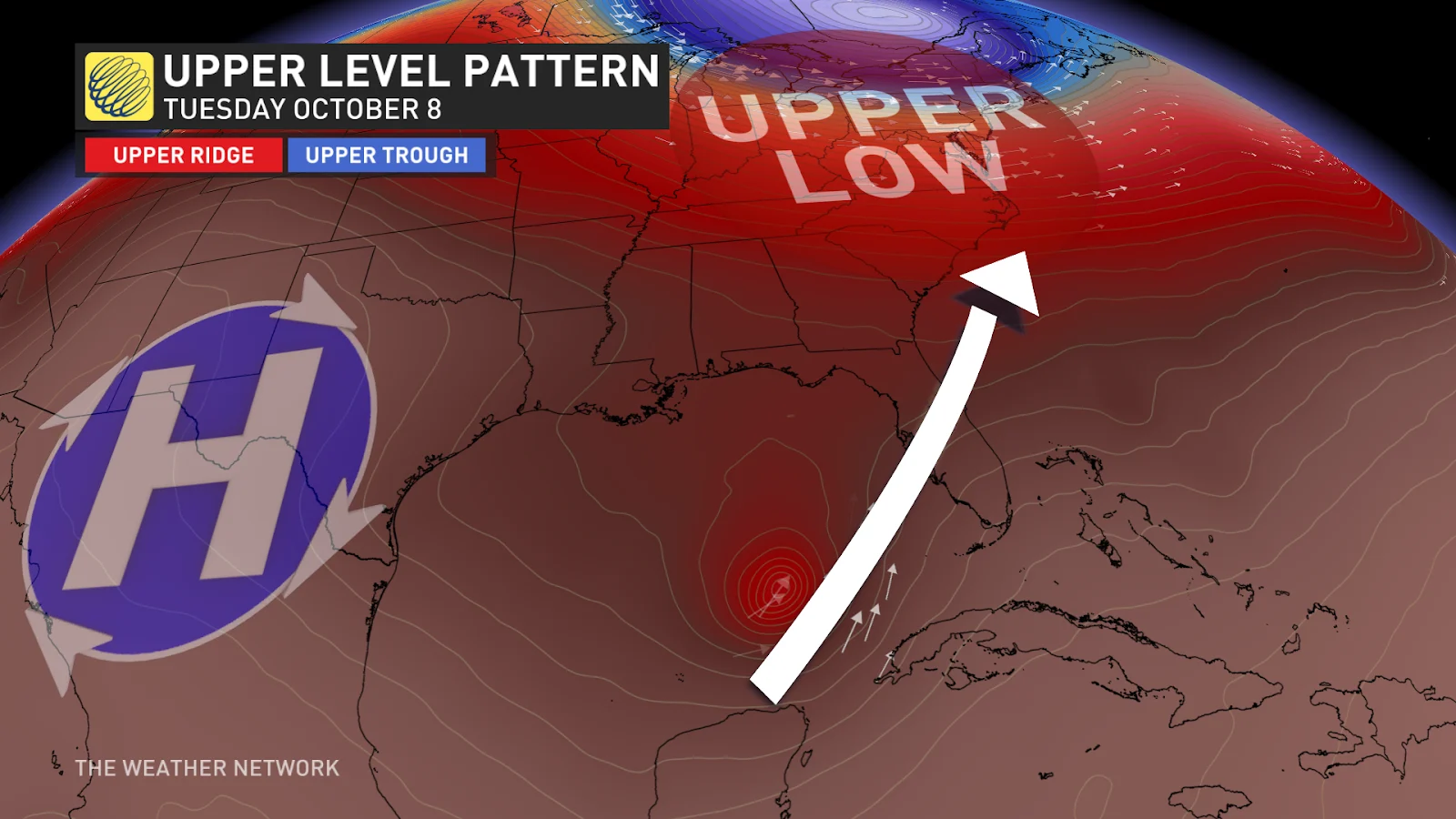 Hurricane Milton Upper Level Steering