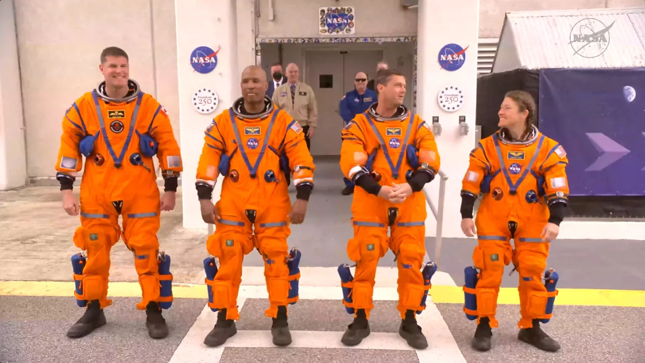 Artemis 2 Livestream Crew Walkout - NASA TV