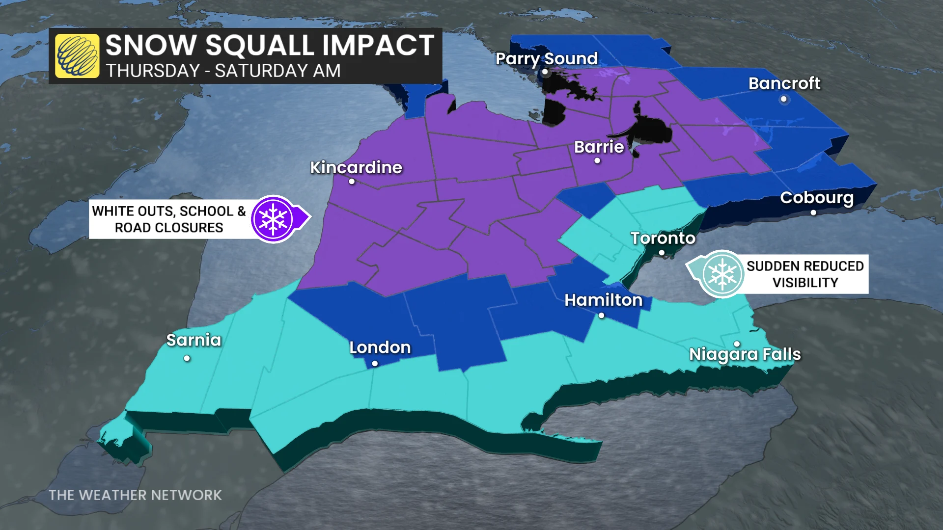 Baron - Southern Ontario snow squall impact - Nov 27