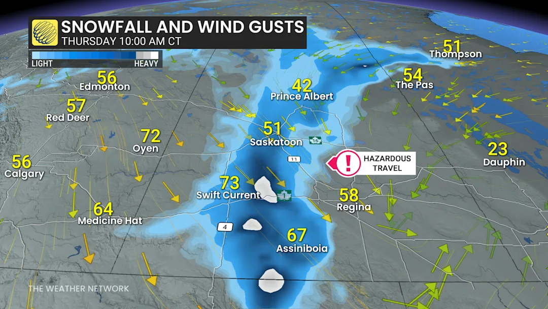 Hazardous travel, power outages possible as 50+ cm of spring snow ...