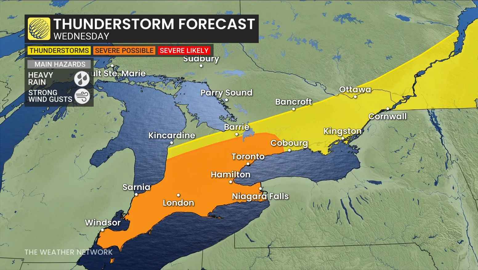 Baron - Ontario Wednesday storm risk - June17