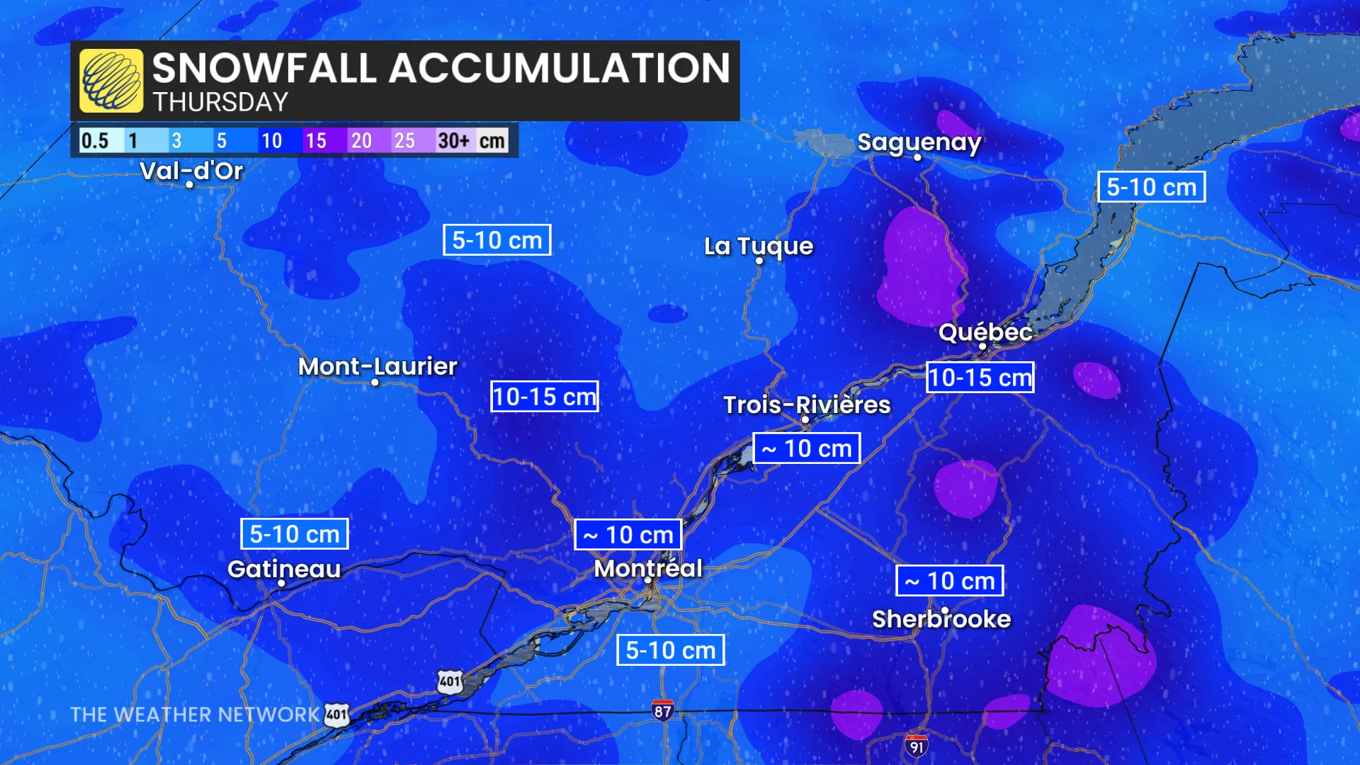 Baron - Quebec snow Thursday - Feb6