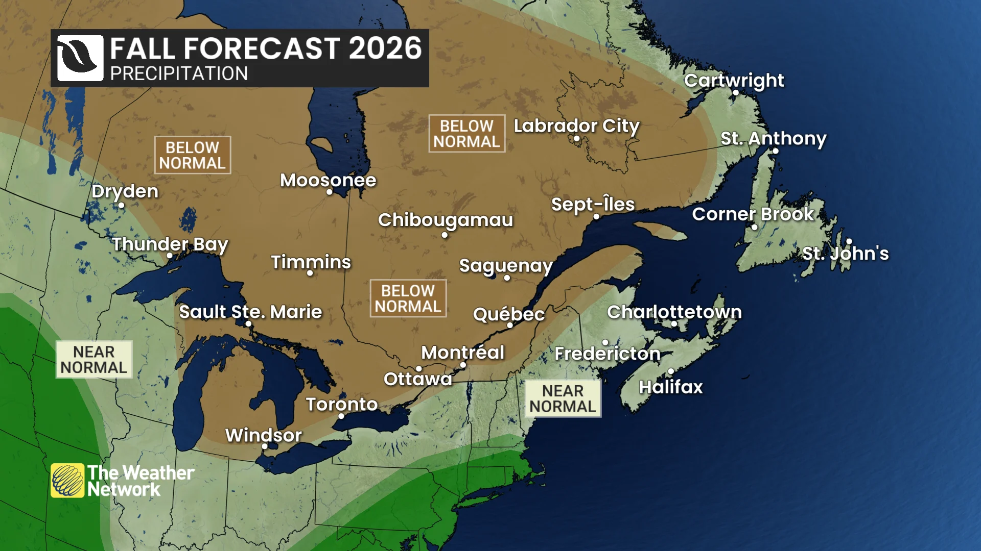 Fall 2026: East Precipitation Outlook