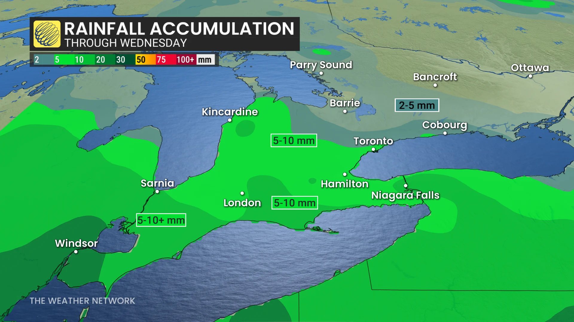 Baron - Ontario rain through Wednesday - May13