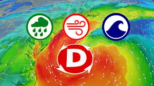 Jusqu’à 120 km/h : une forte tempête côtière menace la côte Est. Détails ici.