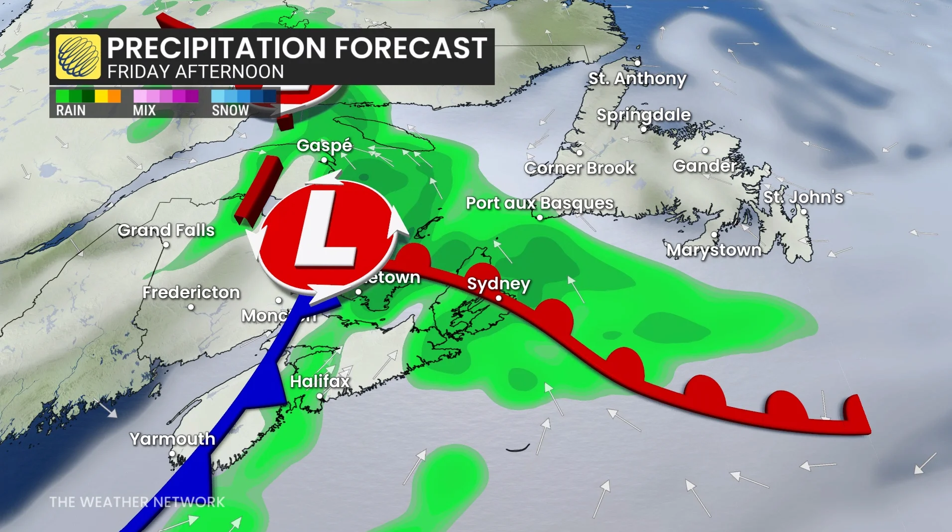 Baron - Newfoundland precipitation Friday afternoon - Sept 17