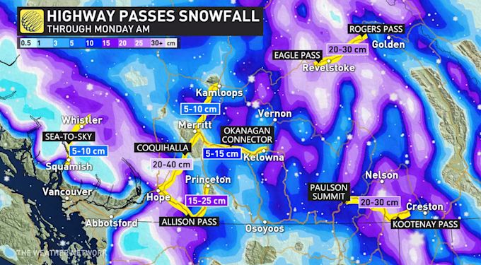 The Climate Community – Heavy snow will impression journey to B.C. ski locations this weekend