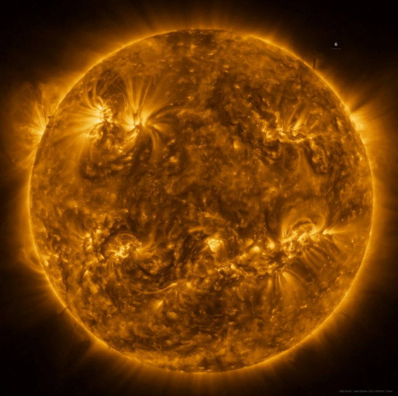 INDIA-SPACE-SUN/ESA & NASA/Solar Orbiter/EUI team/Handout via REUTERS File Photo