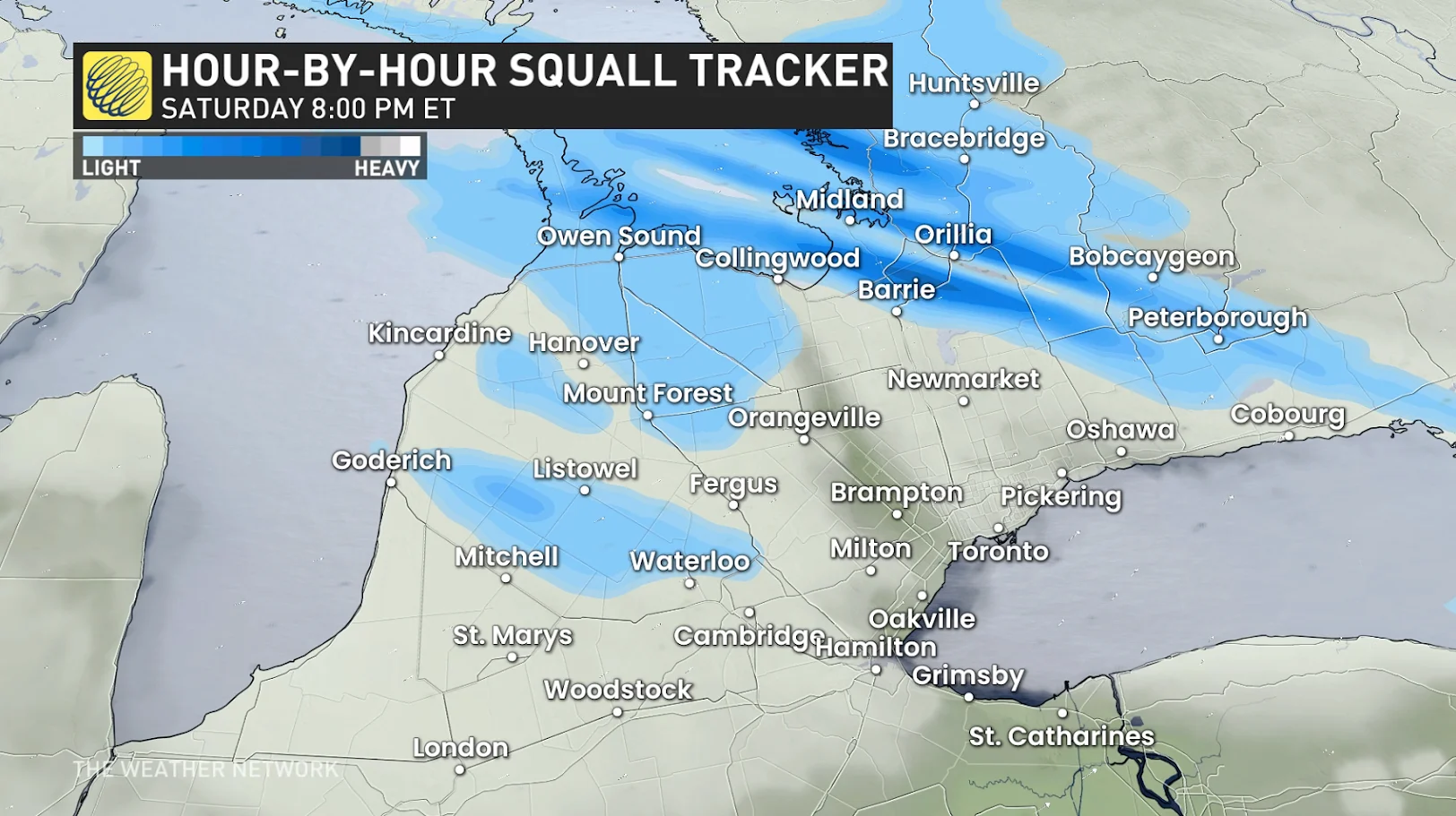 Persistent snow squalls create more travel havoc in Ontario as totals ...