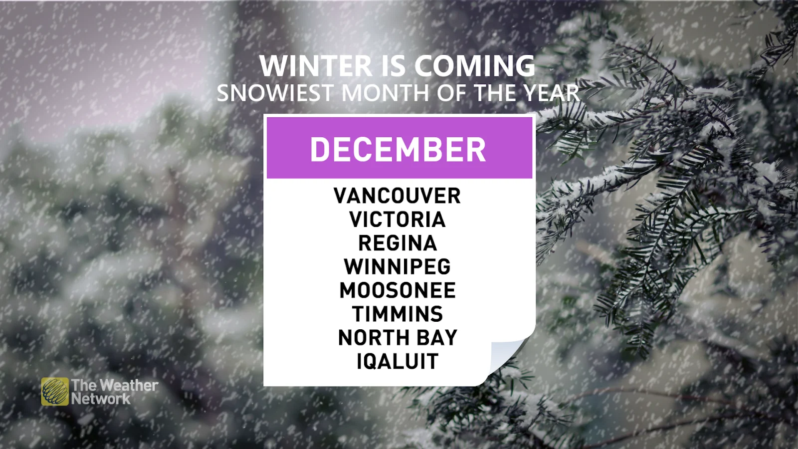 December Snowiest Month of the Year
