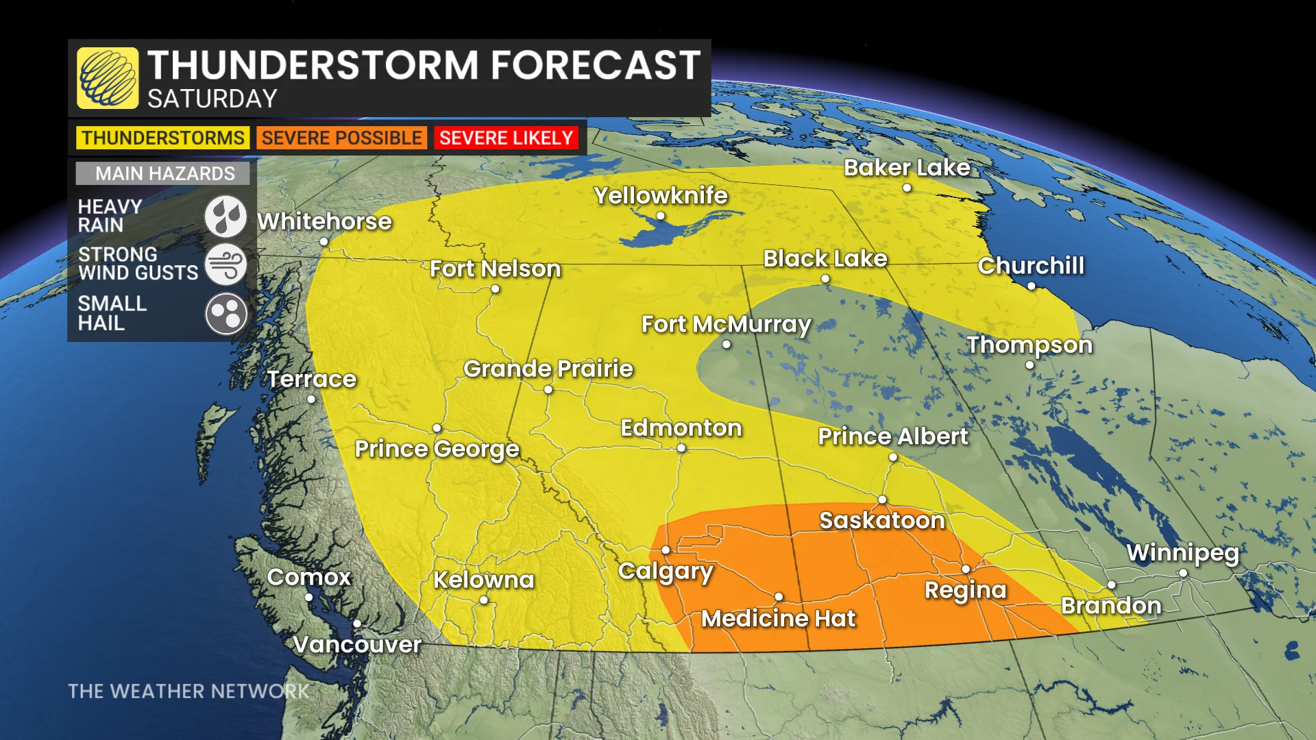 Barron - 0718 AB Saturday Thunderstorm Forecast