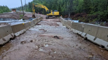 Heavy rain causes Cabot Trail washout near Ingonish