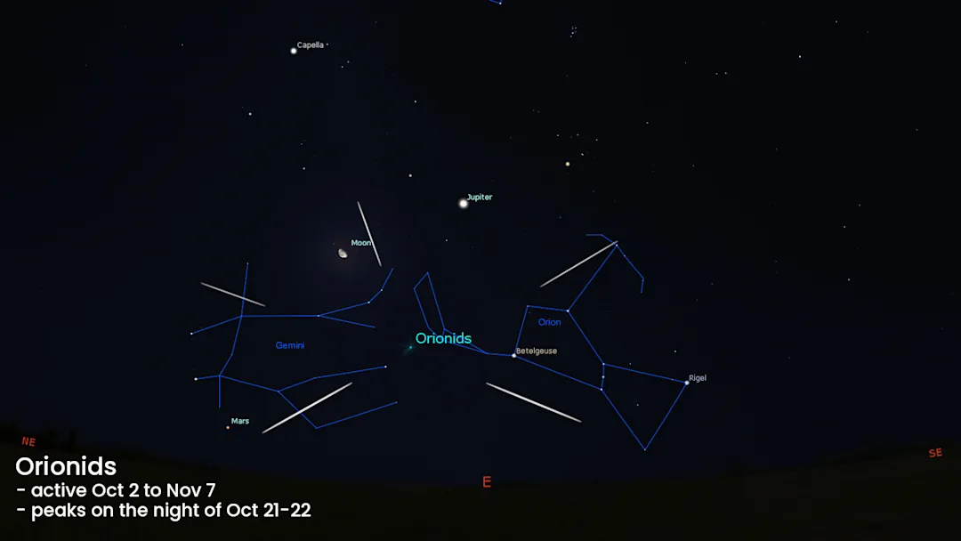 Look up! Orionid meteor shower to put on a dazzling display The