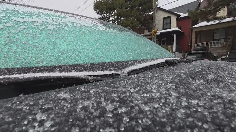 (CBC) In a social media post Tuesday evening, Ontario Provincial Police said drivers should be prepared to adjust their speed as roads may be slippery and icy.  (Patrick Morrell/CBC)
