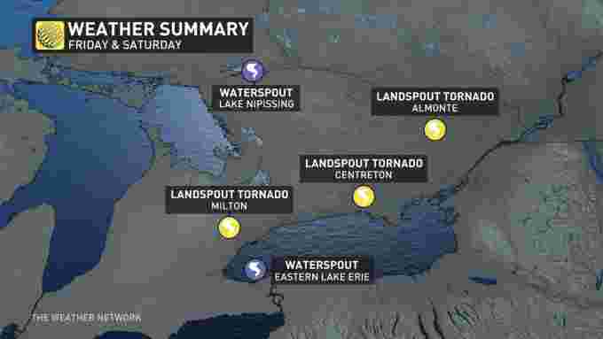 The Weather Network Photos Possible Tornado In Ontario After