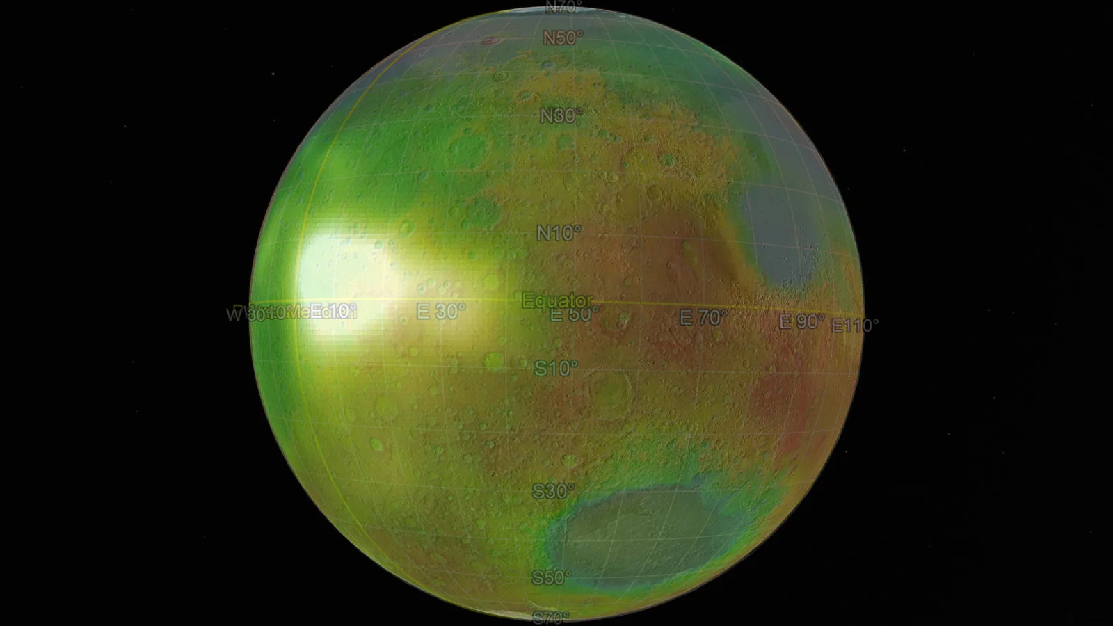 Mars-nightglow-bright-spot-lat-long-NASA-GoogleEarth