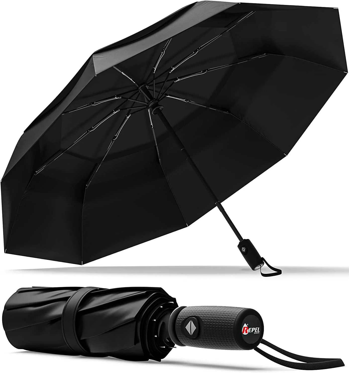 Repel Umbrella Windproof Travel Umbrella - Wind Resistant