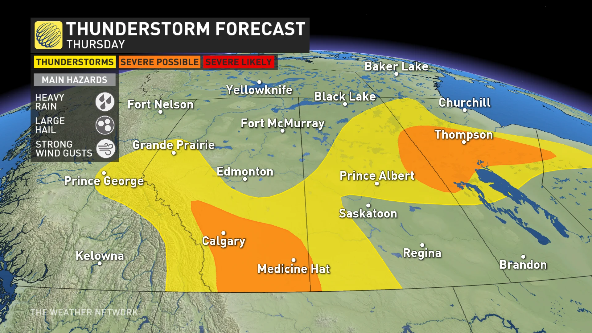 Baron_Prairies storm risk map Thursday