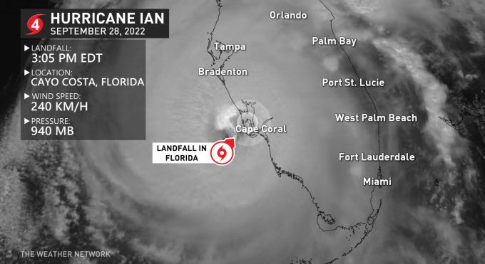 Hurricane Ian Landfall Information