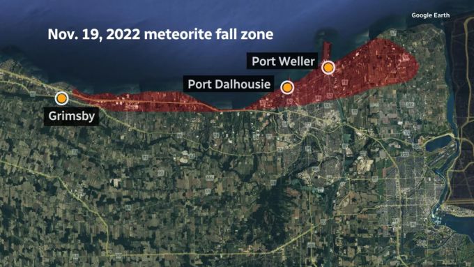 meteorite-fall-zone/Western Meteor Physics Group/CBC News Graphics