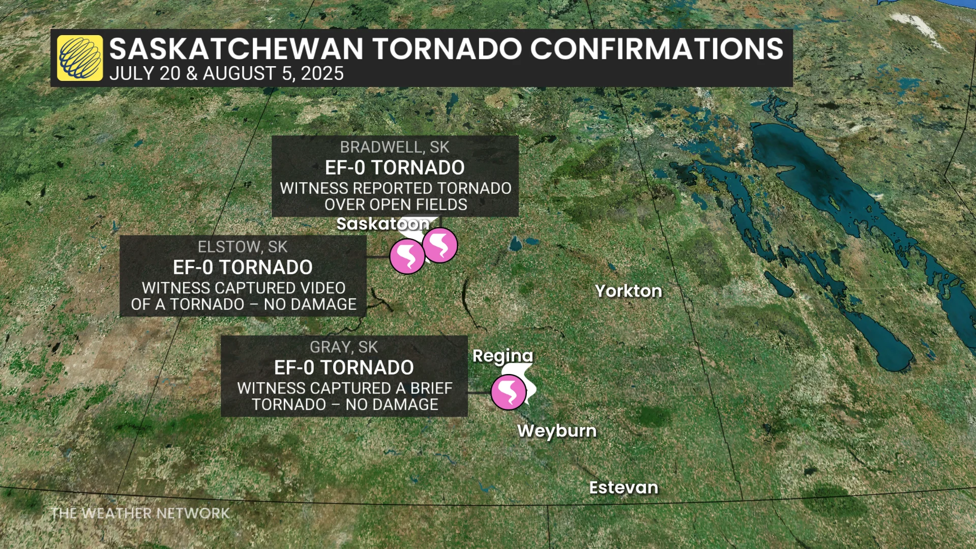 Canada's 2025 tornado season gets boost to tally with 10 new twisters ...