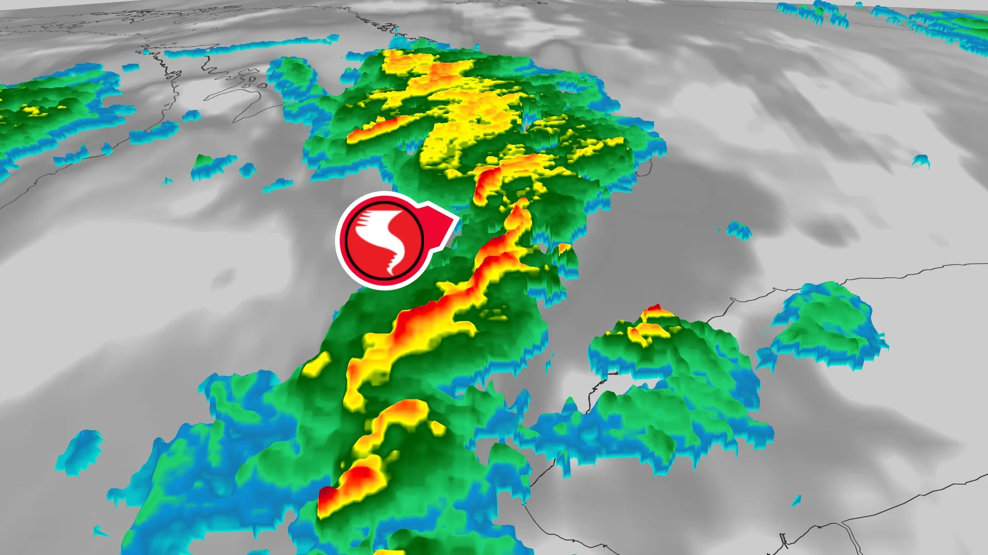 Une rare tornade en novembre a fait des dommages au pays. Voyez où.