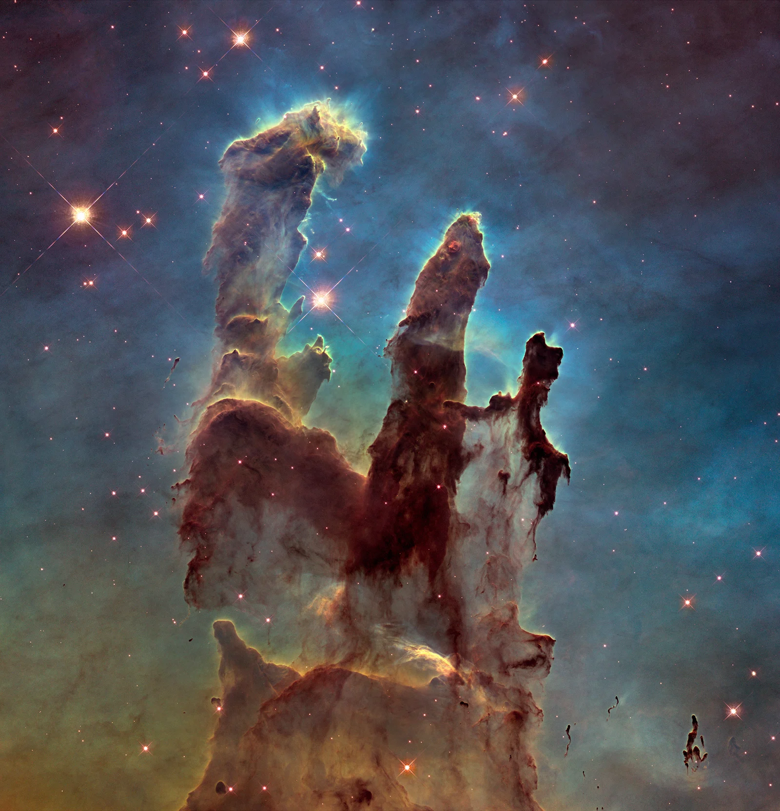 Hubble Eagle Nebula Pillars of Creation